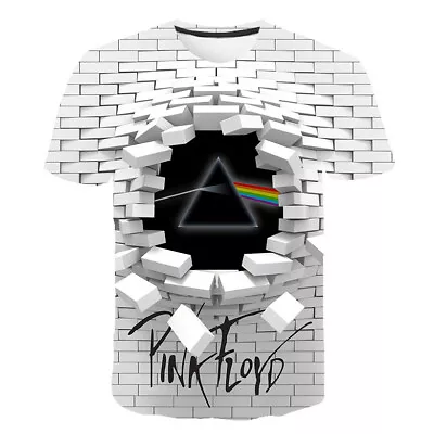 Buy Mens Womens Pink Floyd 3D T-shirt Short Sleeve Tee Tops Hoody Hoodies Pullover • 7.91£