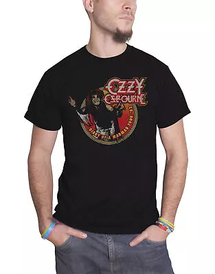 Buy Ozzy Osbourne T Shirt Diary Of A Madman Tour 1982 Logo Official Mens New Black • 16.95£