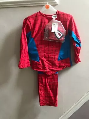 Buy Bhs Boys Spiderman Fancy Dress/pyjamas Costume Age 5-7 Years • 4.95£