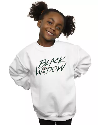 Buy Marvel Girls Black Widow Movie Alt Logo Sweatshirt • 15.99£