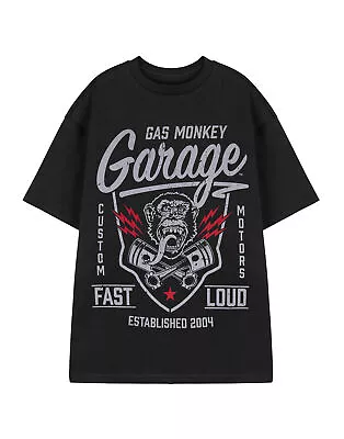 Buy Gas Monkey Garage Black Fast & Loud Short Sleeved T-Shirt (Mens) • 16.95£