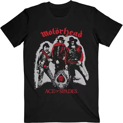 Buy Motorhead T Shirt Ace Of Spades Cowboys Band Logo Official Mens Black L • 17.95£