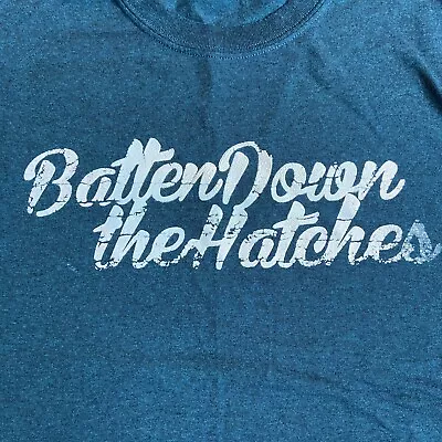 Buy XL Batten Down The Hatches Shirt Pop Punk Band T-Shirt FFO Knuckle Puck & Seaway • 8.39£