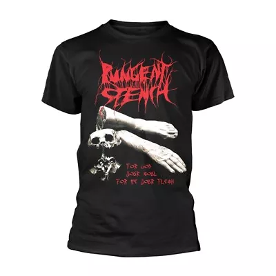 Buy PUNGENT STENCH FOR GOD YOUR SOUL... T-Shirt, Front & Back Print Medium BLACK • 22.88£
