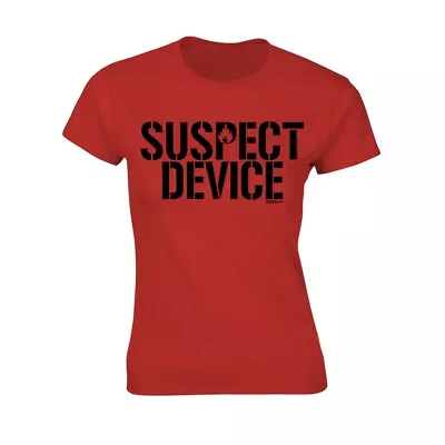 Buy STIFF LITTLE FINGERS SUSPECT DEVICE T-Shirt, Girlie  Womens: 14 RED • 9.61£