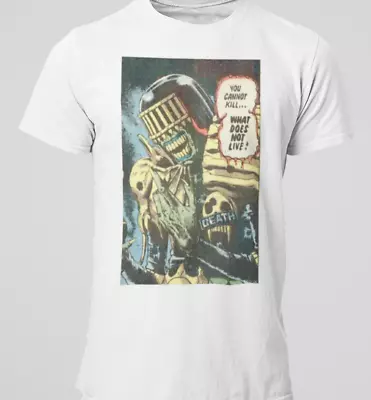 Buy Judge Dredd Death T Shirt Retro Birthday Film Tv Movie Comedy Novelty 80s 1 • 6.99£