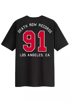 Buy Official Death Row Records - Varsity '91  - T Shirt Brand New Bag & Tagged • 16.99£