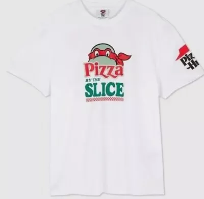 Buy 2023 Primark Teenage Mutant Ninja Turtles Pizza Hut WHITE T Shirt Size M New • 28.77£
