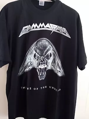 Buy Official Gamma Ray 'empire Of The Undead' T-shirt - Black, Size Xxl - Fotl • 19.95£