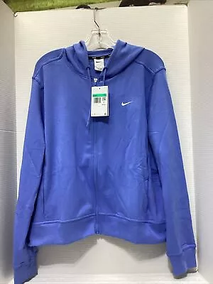 Buy Nike Full Zip Hoodie Baby Blue Jacket Womens Size  XLarge  Xl Reverse Weave • 22.41£