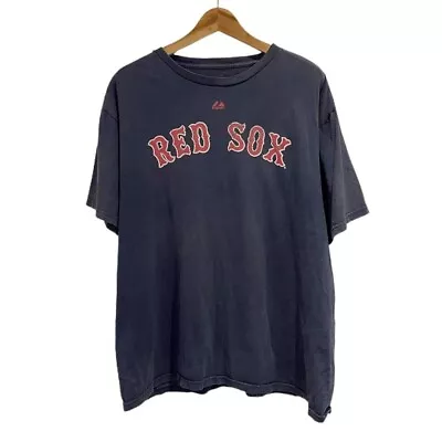 Buy Boston Red Sox T-shirt MLB Baseball Navy Blue - Size Men's L • 12.99£