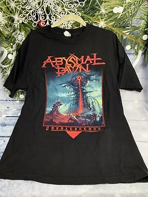 Buy Abysmal Dawn Obsolescence T-Shirt Metal Rock Band Large Relapse Records TS4365 • 16.80£