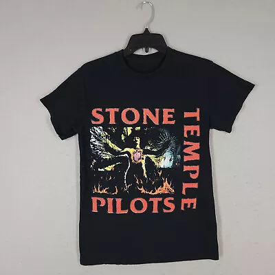 Buy Stone Temple Pilots Shirt Mens Small Black Graphic Rock Metal Grunge Band Tee • 22.29£