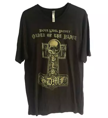 Buy Black Label Society T Shirt Order Of The Black Printed Men's Tee Black • 21.99£