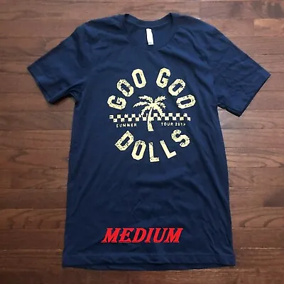 Buy Goo Goo Dolls 2019 Summer Concert Tour Blue Yellow Checkered Shirt Medium New  • 20.53£