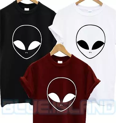 Buy Alien T Shirt Ufo Face Hipster Hate Love Swag Blogger Tumblr Fashion Unisex • 6.99£