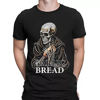 Buy Garlic Bread Skeleton Funny Meme Skull Joke Humor Mens Womens T-Shirts Top #NED • 9.99£