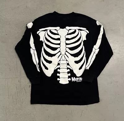 Buy Vintage Misfits 1997 Skeleton Bones Long Sleeve L T Shirt Glow In The Dark • 116.70£