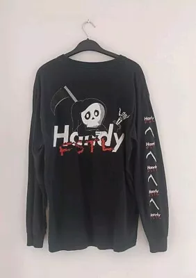 Buy HANDY SUPPLY CO T-Shirt Long Sleeve Black Grim Reaper Graphic Double Sided M  • 6.99£