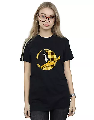 Buy Looney Tunes Women's Daffy Duck Dotted Profile Boyfriend Fit T-Shirt • 13.99£