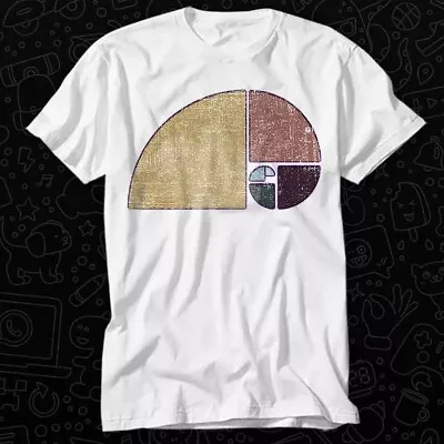 Buy Fibonacci The Golden Spiral In Geometry With Earth Tones T Shirt 288 • 6.35£