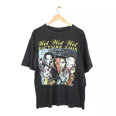 Buy Wet Wet Wet T Shirt 1995 World Tour Graphic Music Vintage Tee Size L • 17.99£