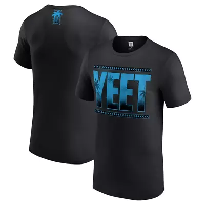 Buy Jey Uso WWE T-Shirt Men's Black & Blue Yeet T-Shirt - New • 14.99£