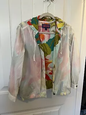 Buy Tracy Feith Hoodie Jacket Ladies Size Large Reverse Print Fall Leaves Autumn • 14.70£