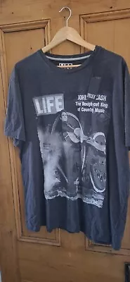Buy Johnny Cash T Shirt  LIFE  Size XXL BNWT  • 6.99£