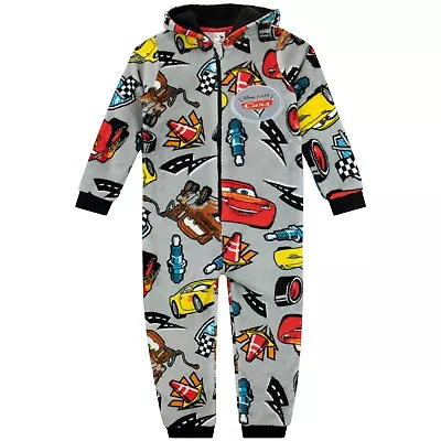 Buy Disney Cars Fleece Sleepsuit Kids Boys 18-24 Months 2-8 Years All In One Pyjama • 15.99£