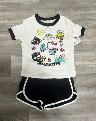 Buy Nwt Womens Sanrio Hello Kitty Summer Pajamas Set Xs Walmart Top Shorts Xsmall 23 • 23.33£