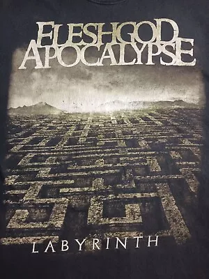 Buy Fleshgod Apocalypse 2014 North American Tour T Shirt Labyrinth Size 2XL Anvil • 8.38£