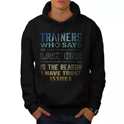 Buy Wellcoda Trust Issues Gym Trainer Mens Hoodie • 28.99£