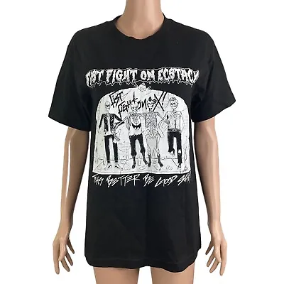 Buy Fist Fight On Ecstasy Tshirt Mens Small Black White Rock Band • 41.95£