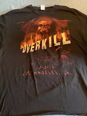 Buy Overkill Los Angeles CA 2015 Special Event Official Tour Shirt XL • 28.01£