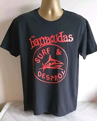 Buy The Barracudas SURF & DESTROY Men's L Surf Rock Jangle Single Stitch T-Shirt • 29.95£