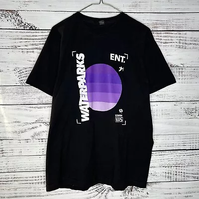 Buy Waterparks Concert Tour Band Short Sleeve Graphic T-Shirt Black Adult Size Large • 21.46£