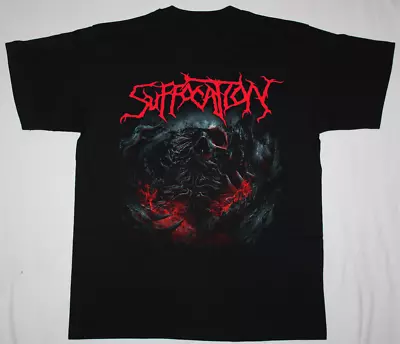 Buy Suffocation Tour 2023 T-Shirt Short Sleeve Cotton Black Men Size S To 5XL BE2200 • 19.50£