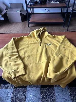 Buy Fall Out Boy Stadium Rock And Roll 2021 Tour Hoodie Yellow Size Large Pullover • 23.33£
