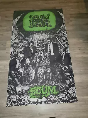 Buy Napalm Death Flag Flagge  Extreme Noise Terror Morbid Angel Scum Grindcore • 25.34£