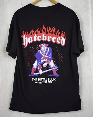 Buy Hatebreed The Metal Tour Of The Year 2021 Concert Shirt Size Large • 27.96£
