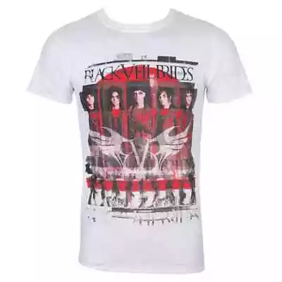 Buy BLACK VEIL BRIDES - Official Unisex T- Shirt - Scatter  -   White  Cotton • 14.99£