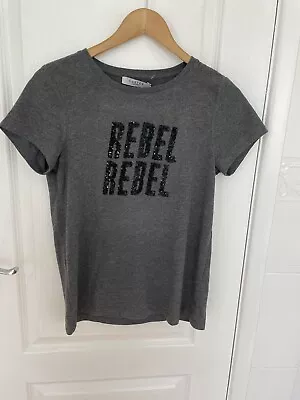 Buy Costes Ladies Rebel Rebel T-Shirt Size S Sequin • 6.99£