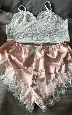 Buy Ladies Cute Sexy Pjs Cami Set • 3.99£