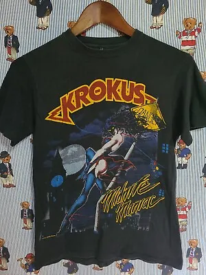 Buy Vintage Krokus 1984 Midnite Maniac Blitz Tour Shirt Size Small Ratt Rock Metal  • 280.07£