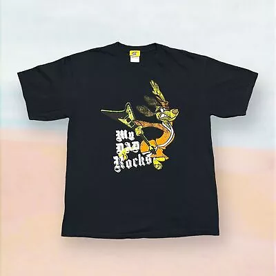 Buy Hong Kong Phooey T-Shirt Mens Large Black My Dad Rocks Fathers Day Hanna Barbera • 7.59£