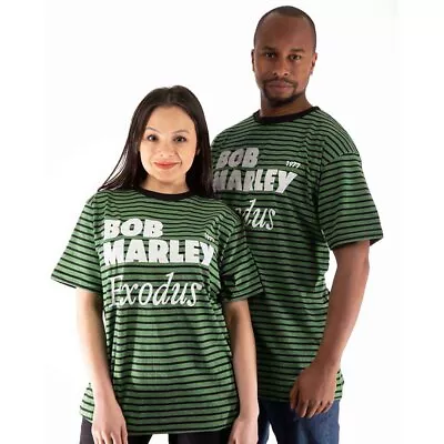 Buy Bob Marley Unisex T-Shirt: Exodus (Striped) (Large) • 16.87£
