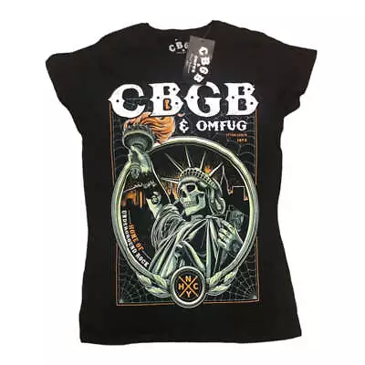 Buy CBGB Liberty Official Ladies T-shirt Black New Medium • 11.99£