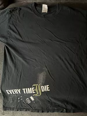 Buy Vintage Bad 2000s T-shirt - Every Time I Die Guitar Snake Graphic Large • 27.96£