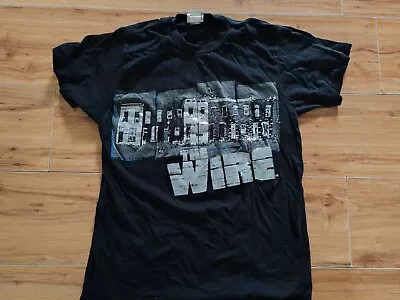 Buy THE WIRE Black & Silver Foil Medium T-Shirt - Vintage Official HBO TV Merch • 81.08£
